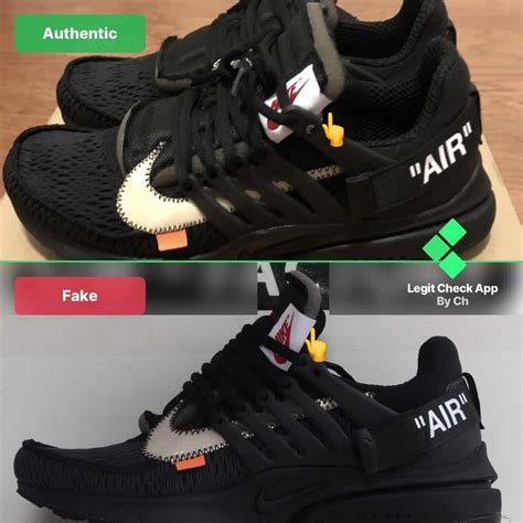 nike air presto off white black real vs fake|sneaker news presto off white.